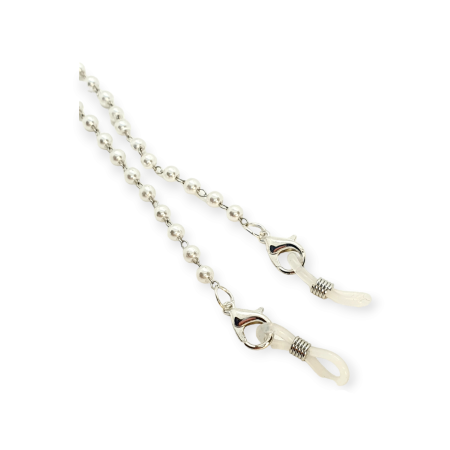 glasspearl chain silver